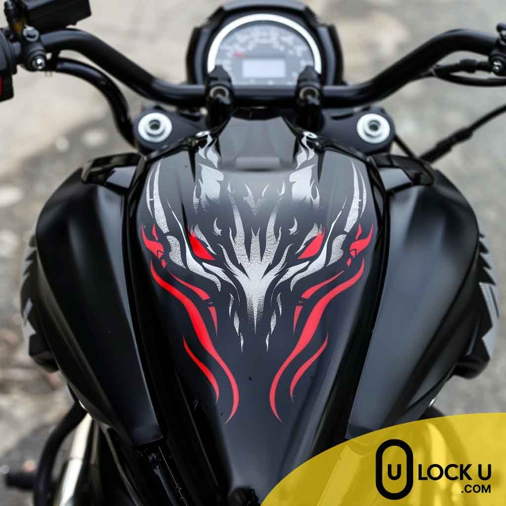 sticker de protection reservoir moto
